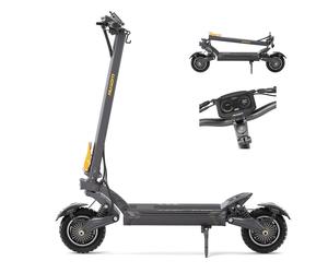 Ausom Trottinette Électrique, Moteur Double, Pneus Pneumatiques de 10 , Batterie de 20,8Ah, Suspension à Quatre Ressorts, Freins E-ABS, Autonomie de 100 km, Charge Max de 150 kg, pour Aventures Off-Ro
