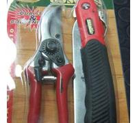 AUSONIA - 34441 ESEMBLE D'OUTILS DE SÉCATEUR DE JARDINAGE SET LOT DE 2 OUTILS DE JARDIN SCIE A ELAGUER LAME 18 CM ET SECATEUR CM 21