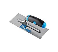 Ausonia - 42025 Taloche pour stuc lame 20x8 cm en acier MANCHE EN CAOUTCHOUC BI-MATIÈRE