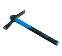 AUSONIA - 83193 MARTEAU DE CHARPENTIER MARTEAU PIOCHE 500 GRAMMES AVEC TÊTE EN ACIER FORGÉ C45, TREMPÉE PAR INDUCTION, MANCHE DE 39 CM EN FIBRE DE VERRE