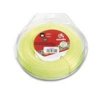 AUSONIA 83734 Fil pour Coupe-Bordures Fil pour débroussailleuse Etoile Jaune Professionnel Hexalobè 50m x 3,3mm
