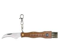 AUSONIA - 26300 COUTEAU À CHAMPIGNONS AVEC LAME EN ACIER INOX AISI 440 DE 6 CM ET MANCHE EN BOIS. 20 CM