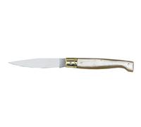 AUSONIA - COUTEAU DE POCHE MODÈLE PATTADA AVEC LAME EN ACIER INOX MANCHE EN CORNE DE 22 CM, LAME 9,5 CM