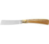 AUSONIA - COUTEAU DE POCHE MOZZETTE CM 17 AVEC LAME INOX 7 CM ET MANCHE EN CORNE CLAIR