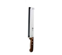 AUSONIA COUTEAU RÉGLABLE AVEC LAME EN INOX AISI 420 ET MANCHE EN BOIS DE 26 CM COUTEAU AVEC GUIDE DE COUPE