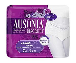 Ausonia Discreet - Protège slip normal taille G pour fuites urinaires - 7 pièces
