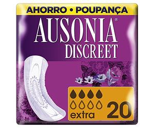 AUSONIA Discreet Serviette Anatomique pour Incontinence, 20 Unités