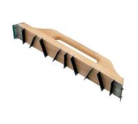Ausonia - RABOT POUR PLÂTRE, RABOT 42X6, 720 GRAMMES, AVEC MANCHE ET BASE EN BOIS, 11 LAMES EN ACIER TREMPÉ ALIGNÉES PRÉCISÉMENT POUR OBTENIR UNE PRESTATION MAXIMALE