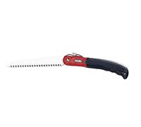 AUSONIA Scie à Élaguer Scie Elagage Pliante 21 cm | Lame Chromée, Manche Antiglisse Renforcé, Refermable