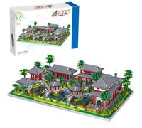 Auspcers Blocs de Construction d'architecture Chinoise, 4179PCS Chinois Suzhou Classique Jardin Bloc De Construction, Mini Blocs d'architecture Chinois célèbres