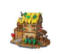 Auspcers Cabane de Montagne Set de Construction, Summit Cabin Kit de Construction, Lot de 834 Mini Blocs de Construction pour cabane dans Les Arbres forestières, Jouets STEM Créatifs en Micro-Blocs