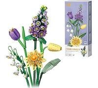Auspcers Kit de Construction de Bouquet de Fleurs, Adult Botanical Collection Set, Accessoires Décoratifs Créatifs pour la Maison(534 Pieces)