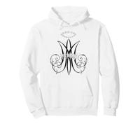 Auspice Maria Marian Symbole Vintage Traditionnel Catholique Art Sweat à Capuche