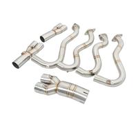 auspuff Pour Ninja Pour ZX6R 636 2009 2010 2011 2012 2013 Échappement De Moto Systèmes D'échappement Slip On Tuyau Liaison Avant Connecter Le Silencieux