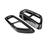 auspuffblenden g30 g31 auspuffblende schwarz- 2 Stücke Auto Edelstahl Schwarz Auspuff Endrohr Abdeckung Trim für 5 Serie G30 2017-2018 g30