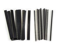 Aussel 40 pièces 2.54mm Breakaway PCB Board 40Pin mâle et femelle connecteur d'en-tête pour Arduino Shield (PIN 2-40PCS)