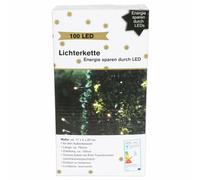 Aussen-Lichterkette Avec 100 Leds Blanc Chaud Décoration de Noël Eclairage