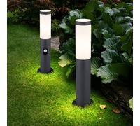Lampadaire Borne Lumineuse Lampe D'Extérieur Détecteur de Mouvement Jardin