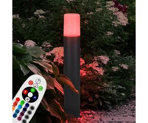 Außenstehlampe Borne Lumineuse Lampe à Pied Dimmable Télécommande Jardin RGB LED