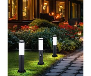 Außenstehlampe Borne Lumineuse Lampe de Jardin Détecteur Mouvement Anthracite H
