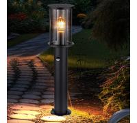 Außenstehlampe Borne Lumineuse Lampe de Jardin Détecteur Verre Fumé LED Hauteur