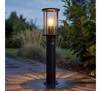 Außenstehlampe Borne Lumineuse Lampe de Jardin Détecteur Verre Fumé LED Hauteur