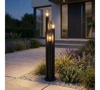 Außenstehlampe Borne Lumineuse Lampe de Jardin Inox Noir Cuivre LED H 170 CM