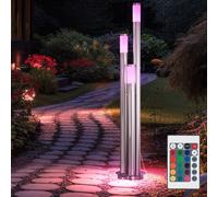 Außenstehlampe Éclairage Allée Chemin Dimmable RGB Télécommande Jardin 3 à Feux