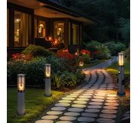Außenstehlampe Jardin Borne Lumineuse Prise Détecteur de Mouvement 3er Set