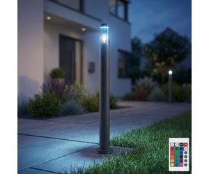 Außenstehlampe Jardin Terrassenleuchte Variateur Télécommande Anthracite LED