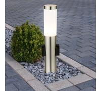 Außenstehlampe Lampadaire Jardin Inox Colonne LED Borne Lumineuse Prises