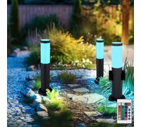 Außenstehlampe Lampe à Pied Jardin Dimmable Télécommande Prise LED 3x