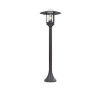 Außenstehlampe Lanterne Jardin Aluminium Borne Lumineuse Noir Glas Clair Hauteur