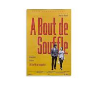 Ausser Atem (A Bout de Souffle) (2) - Affiches sur toile décoratives pour chambre à coucher, décoration murale, 40 x 60 cm, sans cadre