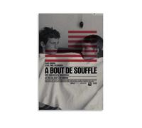 Ausser Atem (A Bout de Souffle) (5) - Affiches sur toile décoratives pour chambre à coucher, décoration murale, sans cadre, 20 x 30 cm
