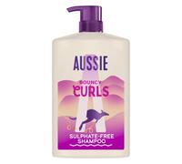 Aussie Bouncy Curls Shampoing Cheveux Bouclés Sans Silicone 1000ml | Nettoie Doucement et Hydrate Cheveux Bouclés et Ondulés. Infusé d'Huiles Jojoba, Coco et Macadamia. Sans Silicone, Végane.