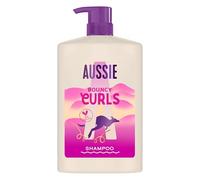 Aussie Bouncy Curls Shampooing 1000ml, Nettoie Doucement et Hydrate les Cheveux Bouclés et Ondulés, Infusé d'Huiles de Jojoba, Coco et Macadamia, Sans Silicone, Végane et Non-Testé sur les Animaux