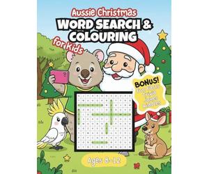 Aussie Christmas WORD SEARCH & COLOURING for Kids