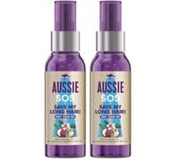 Aussie, huile cheveux 3 en 1, démêle, défriser et répare les pointes fourchues, aux noix de macadamia et d’avocat, pour cheveux abîmés, huile non testée sur les animaux, 100ml (Lot de 2)
