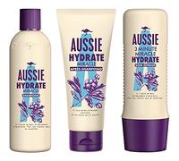 Aussie Hydrate Miracle Shampoing, Après-shampoing Et Soin Intensif Hydratants, Pour Cheveux Secs, Á L'Huile De Macadamia