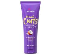 Aussie Miracle Curls Lot de 2 crèmes anti-frisottis 200 ml (noix de coco et huile de jojoba)