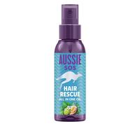 Aussie SOS Hair Rescue Huile Capillaire Tout-en-Un 100ml | Démêle et lisse les cheveux, aide à prévenir les fourches, hydratation 100h, formule végane