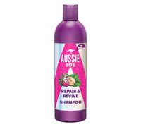 Aussie SOS Réparation & Revitalisation Shampooing 500ml Pour Cheveux Secs, Stressés et Abîmés. Laisse les Cheveux Doux, Lisses et Hydratés, Protège Contre les Dommages Futurs, Végane