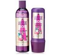 Aussie SOS Shampooing et masque capillaire en profondeur pour cheveux secs et abîmés, kit de soins capillaires Kiss of Life avec Superfoods australiens, shampooing (290 ml) + masque capillaire miracle 3 minutes (225 ml)