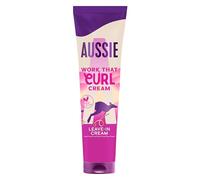 Aussie Work That Curl Crème 160ml, Crème Sans Rinçage pour Définir et Hydrater Cheveux Bouclés et Ondulés, Douceur et Hydratation