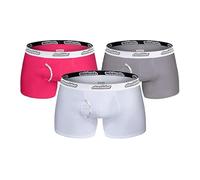 aussieBum Lot de 3 boxers en bambou essentiel pour homme - Sensation ultra douce - Évacuation de l'humidité - Poche d'accès, Lot de 3 boxers pastel, XXL