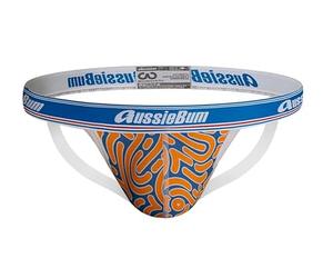 aussieBum Sous-vêtements pour homme Jock WonderJock WJ PRO Jockstrap (M, Impression Orange)