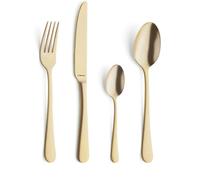 Amefa Ménagère 24 couverts pour 6 personnes Austin – Acier inoxydable 18/0, PVD mat 2.5 mm – Or