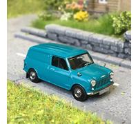 Austin Mini Countryman Van, bleu turquoise, 1960 - Brekina 15366 - HO 1/87