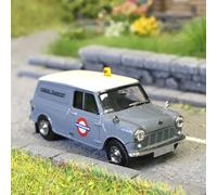 Austin Mini Van, gris, London transport, 1960 - BREKINA 15370 - HO 1/87